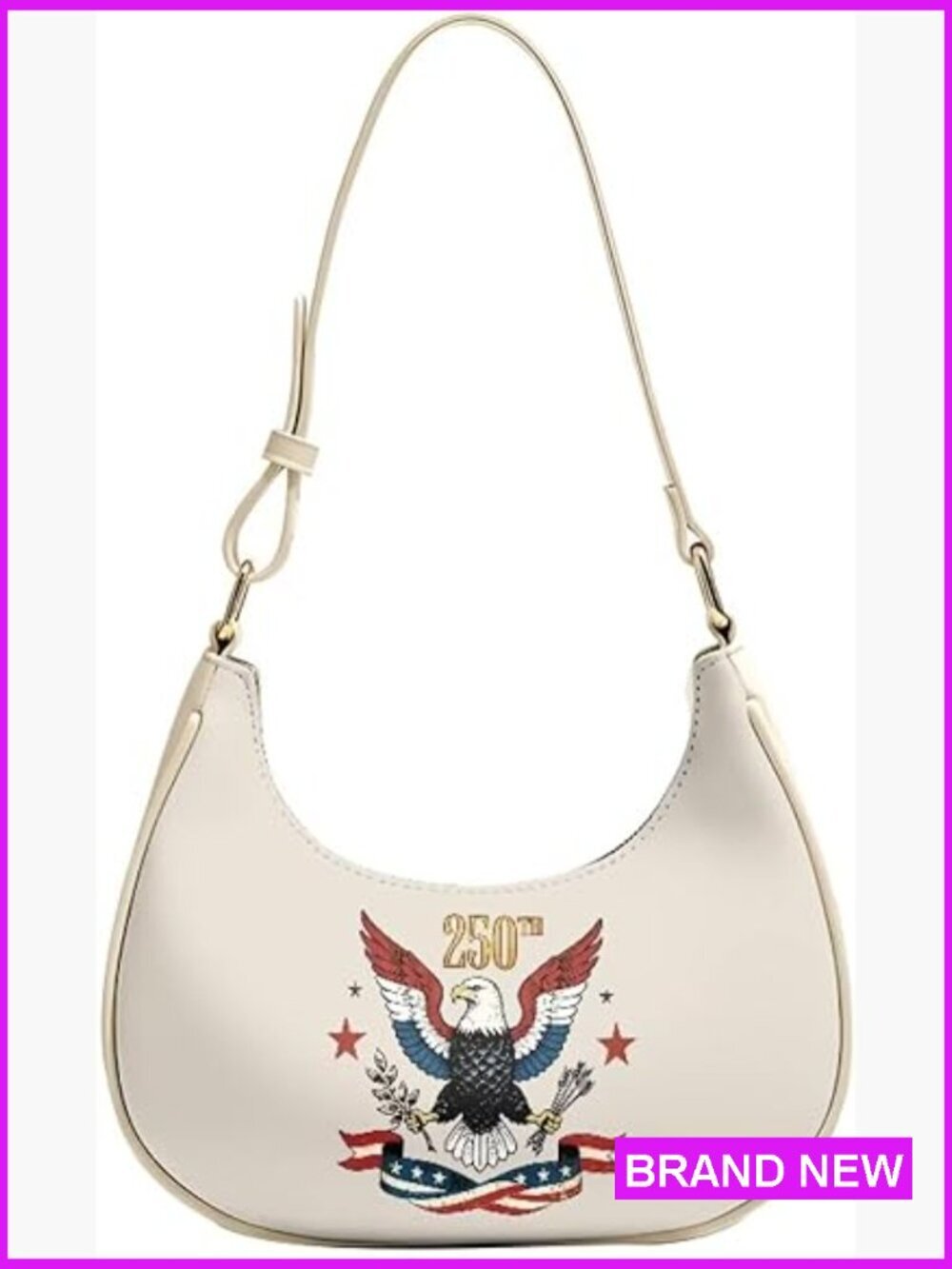 Crescent Shoulder Bag Y2K Leather Underarm Handbag for Wedding Party Travel